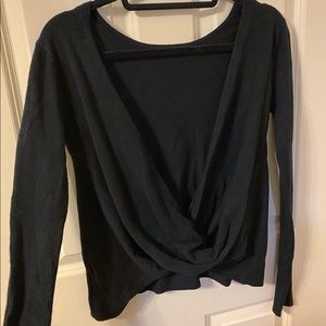 Black (low-back) sweater